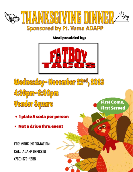 Thanksgiving 2023, Event Information